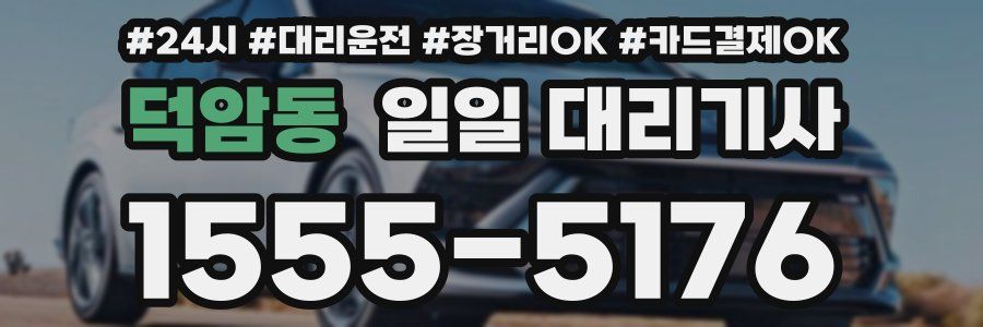 덕암동 일일 대리기사