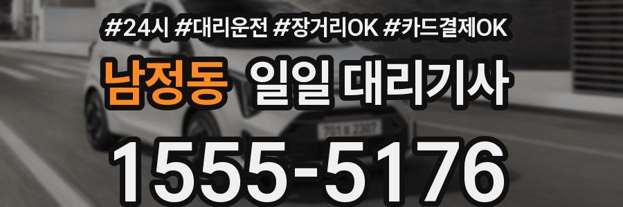 남정동 일일 대리기사