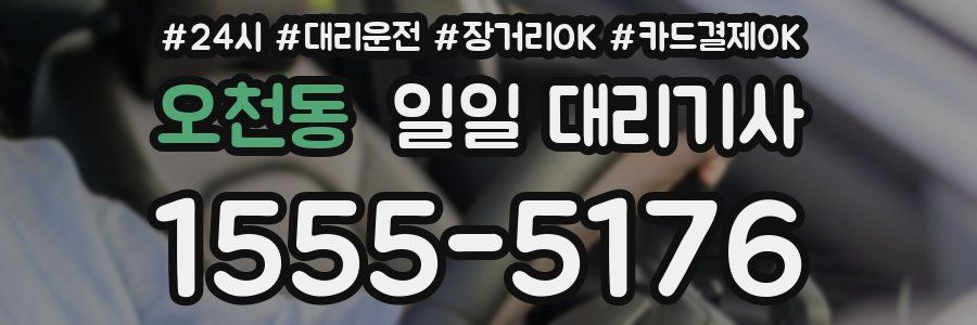 오천동 일일 대리기사