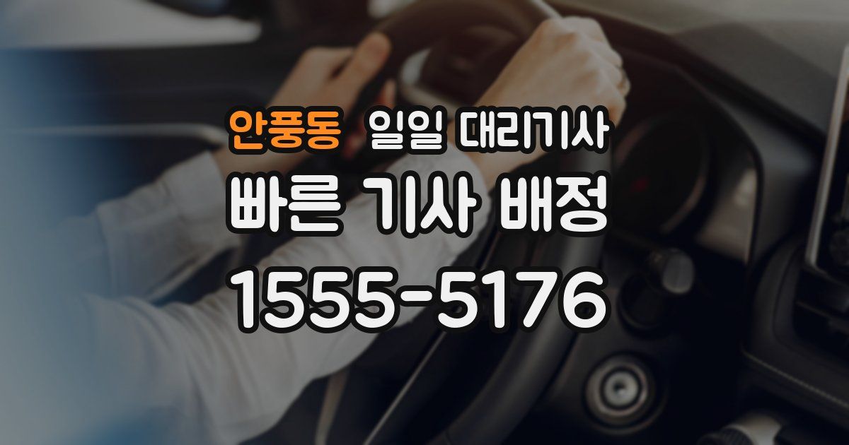 안풍동 일일 대리기사