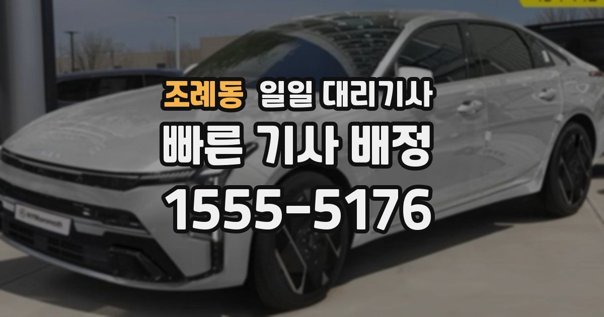 조례동 일일 대리기사