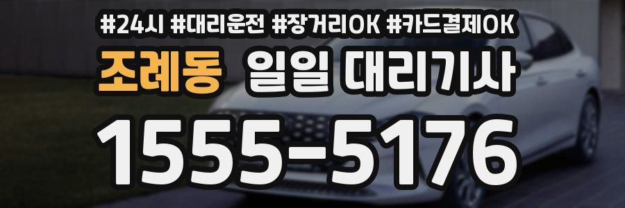 조례동 일일 대리기사