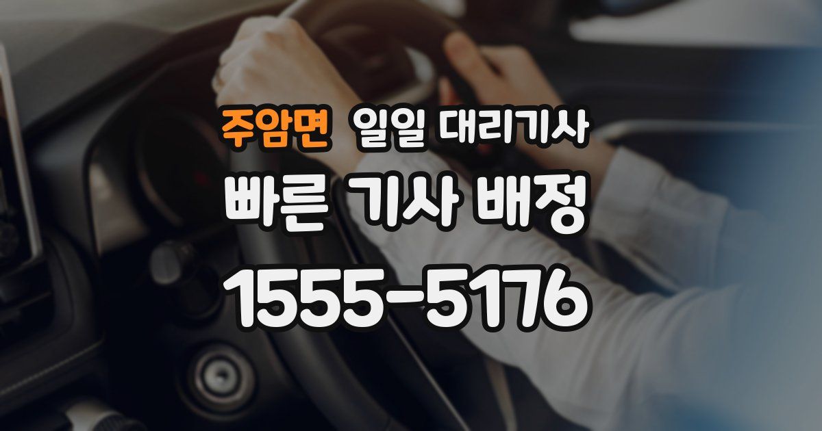 주암면 일일 대리기사