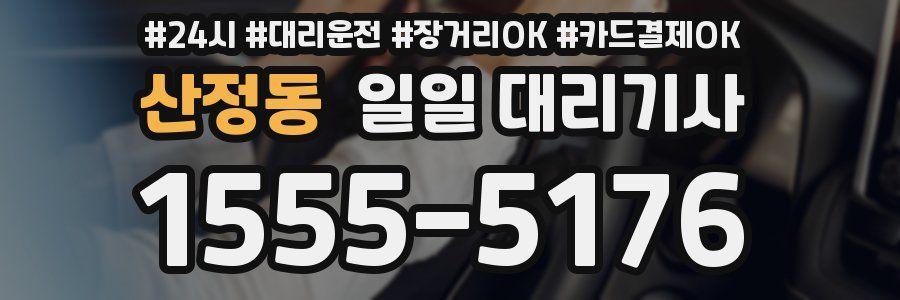산정동 일일 대리기사