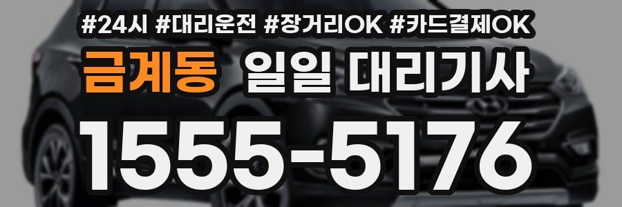 금계동 일일 대리기사