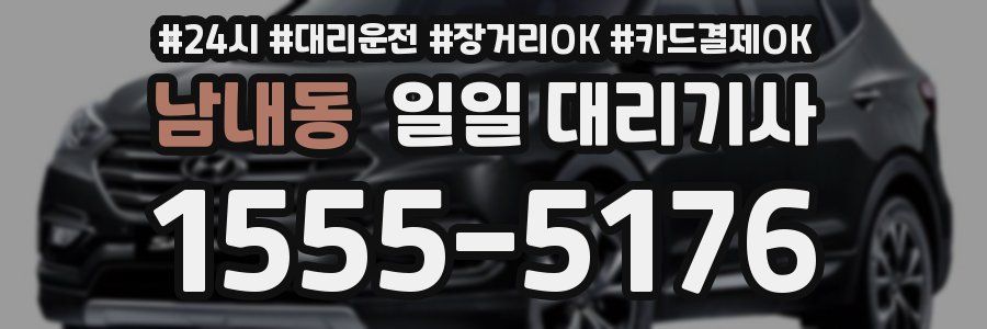 남내동 일일 대리기사