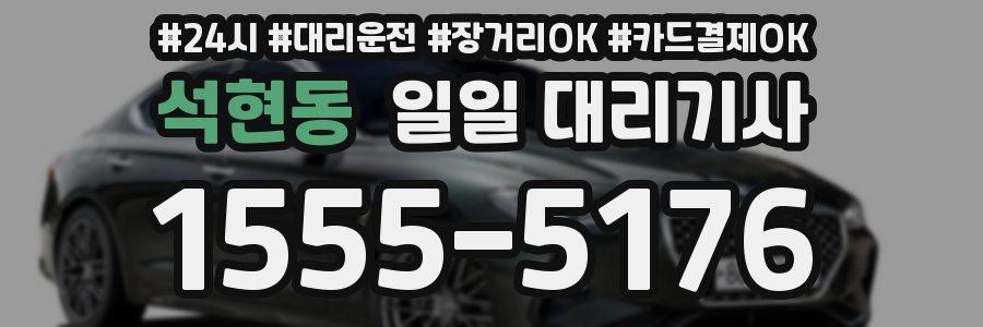 석현동 일일 대리기사