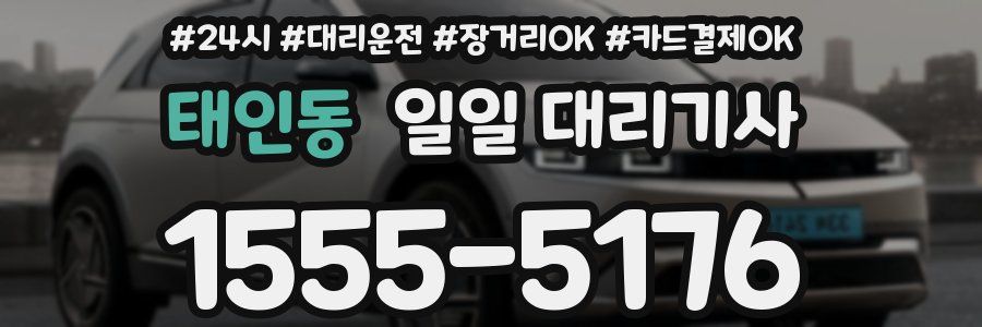 태인동 일일 대리기사