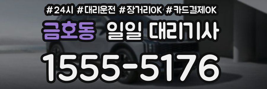 금호동 일일 대리기사