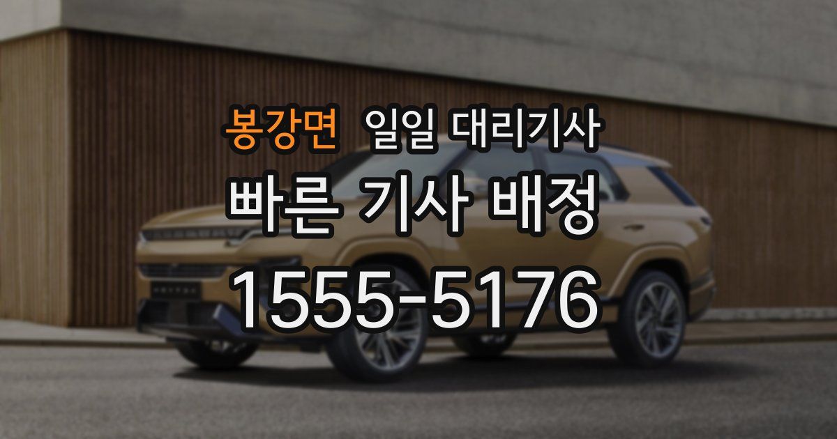 봉강면 일일 대리기사