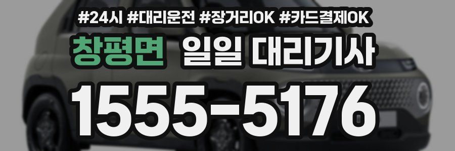 창평면 일일 대리기사