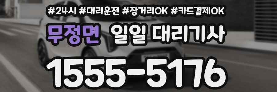 무정면 일일 대리기사