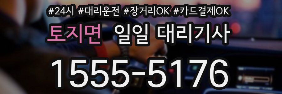 토지면 일일 대리기사