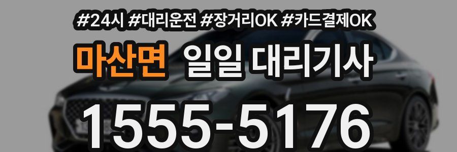 마산면 일일 대리기사