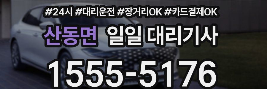 산동면 일일 대리기사