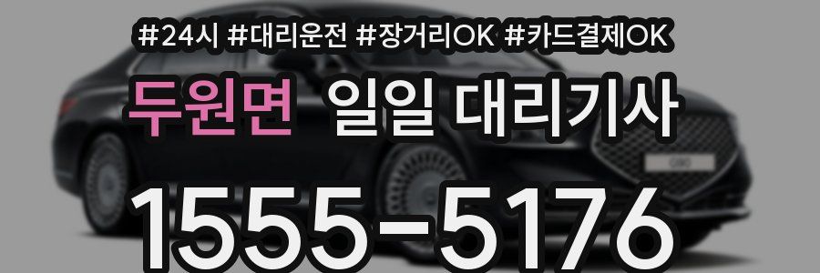 두원면 일일 대리기사