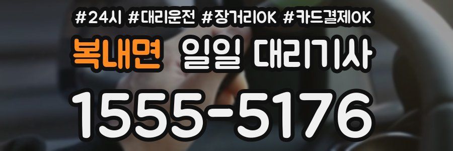 복내면 일일 대리기사