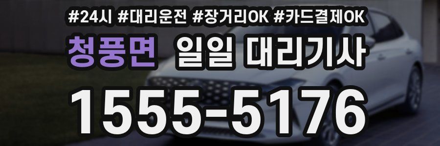 청풍면 일일 대리기사