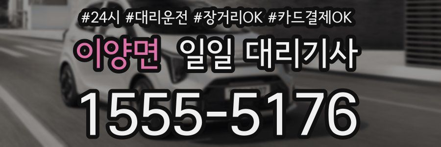 이양면 일일 대리기사