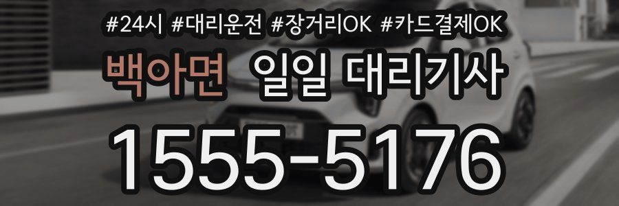 백아면 일일 대리기사