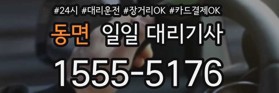 동면 일일 대리기사