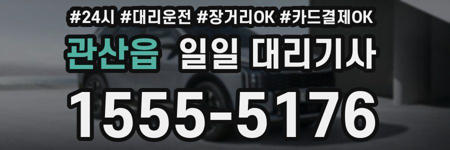 관산읍 일일 대리기사