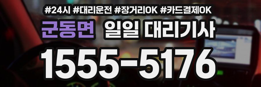 군동면 일일 대리기사
