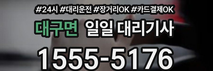 대구면 일일 대리기사