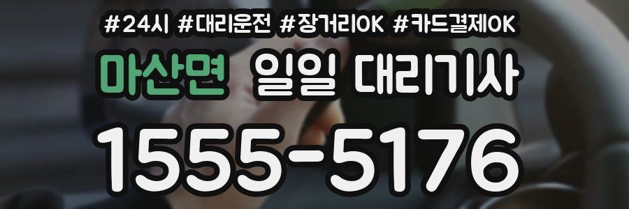 마산면 일일 대리기사
