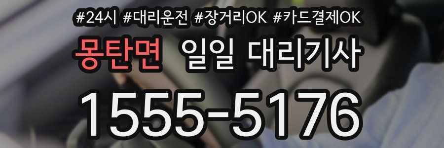 몽탄면 일일 대리기사