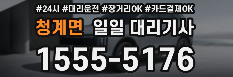청계면 일일 대리기사