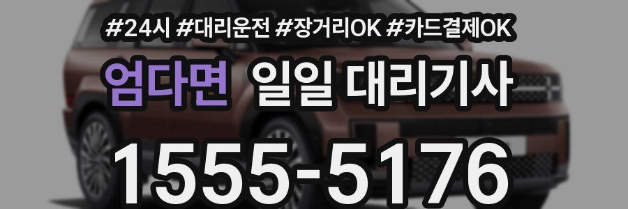엄다면 일일 대리기사