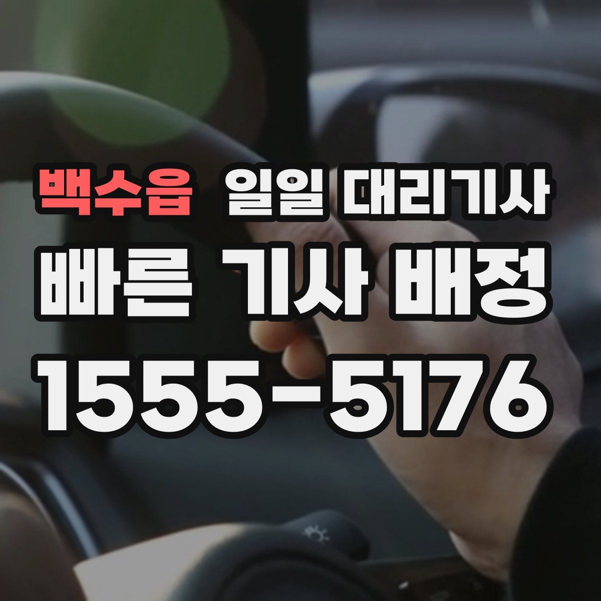 백수읍 일일 대리기사