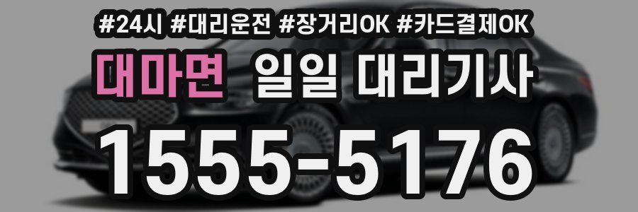 대마면 일일 대리기사