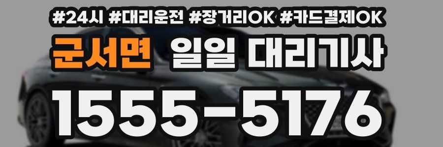 군서면 일일 대리기사