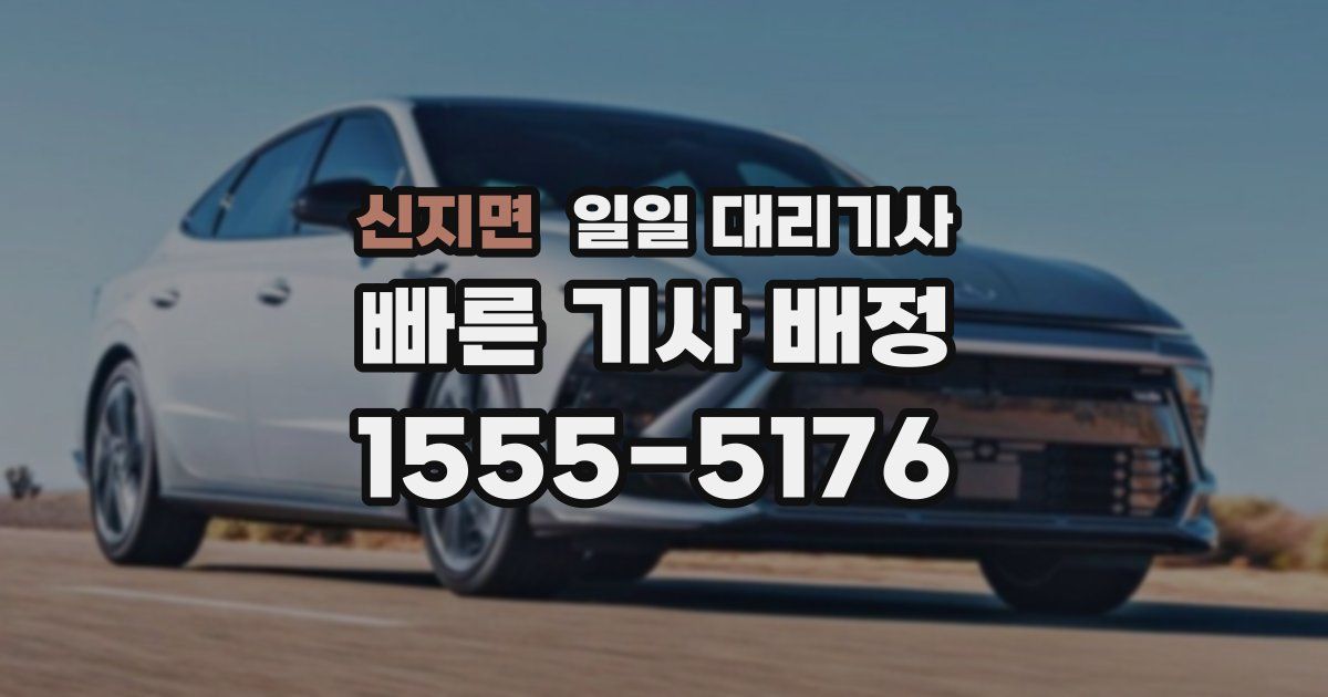 신지면 일일 대리기사