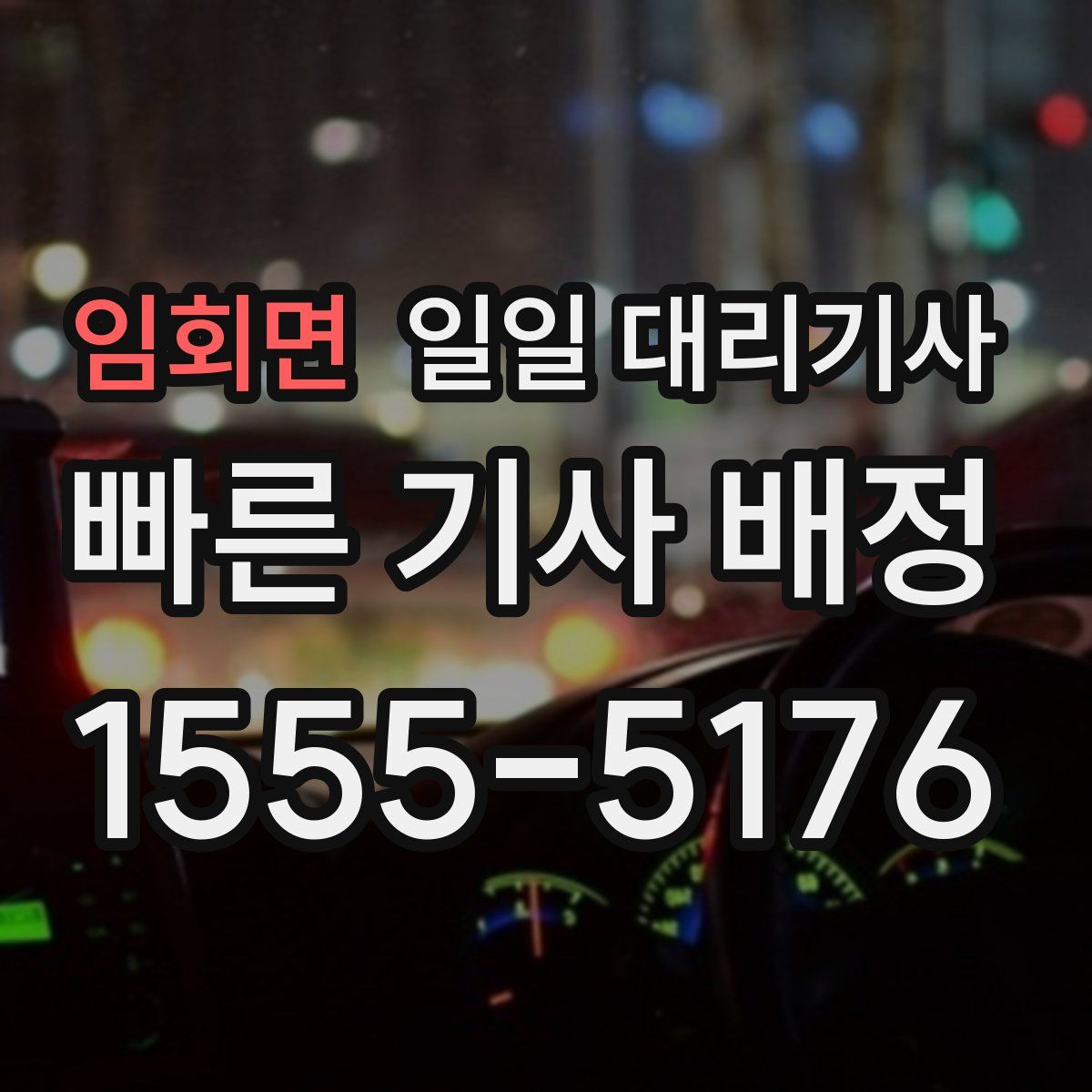 임회면 일일 대리기사
