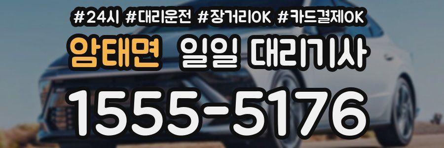 암태면 일일 대리기사