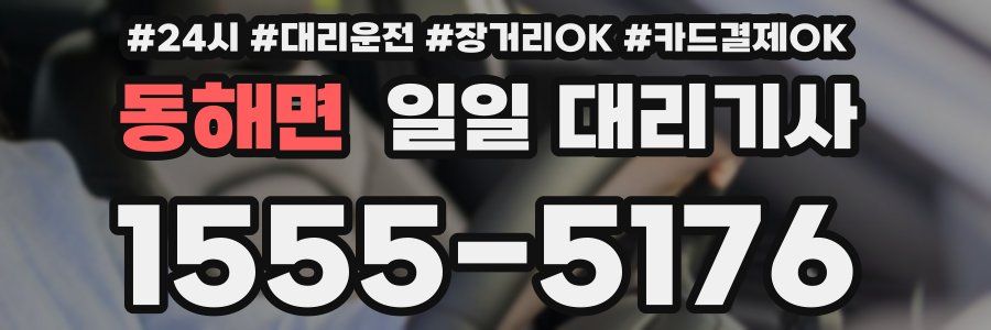 동해면 일일 대리기사