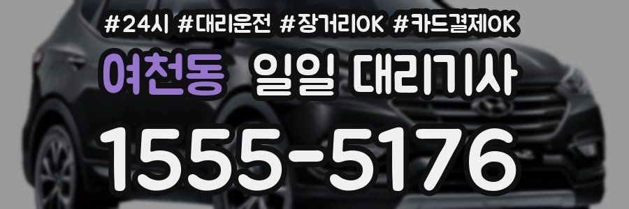 여천동 일일 대리기사