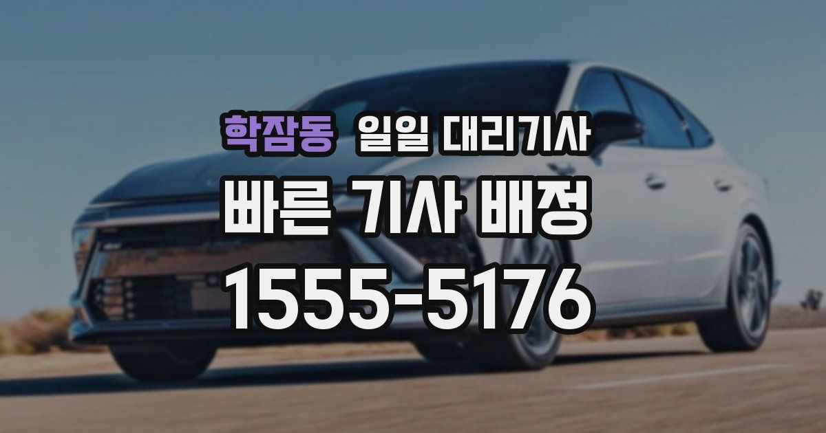 학잠동 일일 대리기사