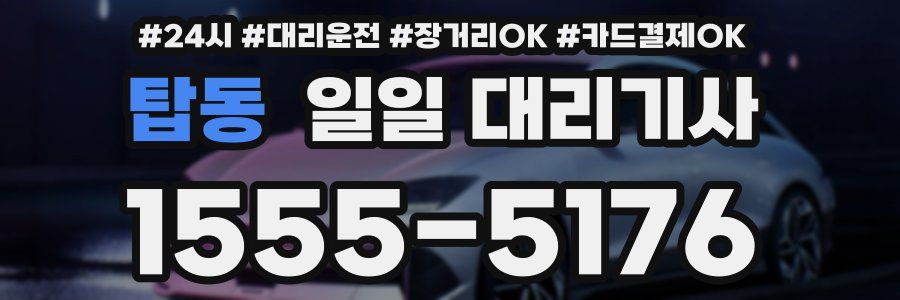 탑동 일일 대리기사