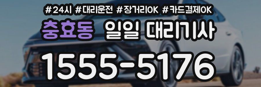 충효동 일일 대리기사