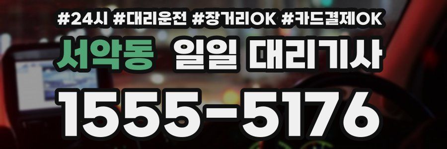 서악동 일일 대리기사