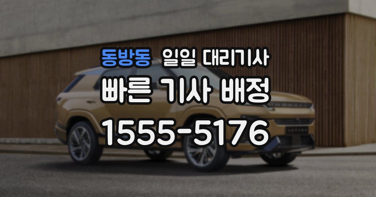 동방동 일일 대리기사