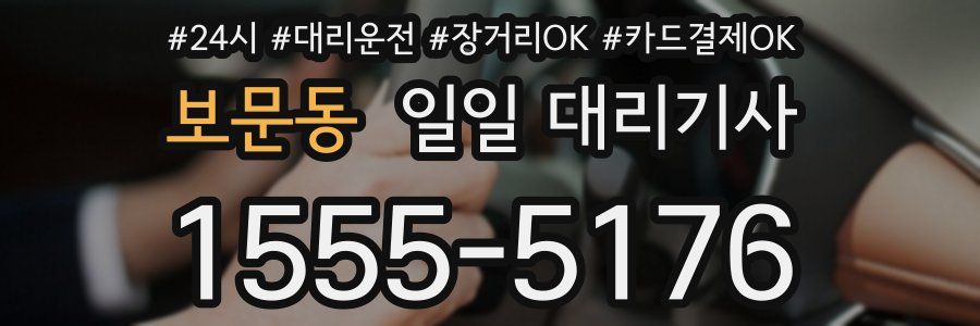 보문동 일일 대리기사