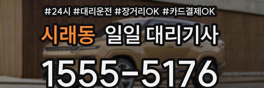 시래동 일일 대리기사