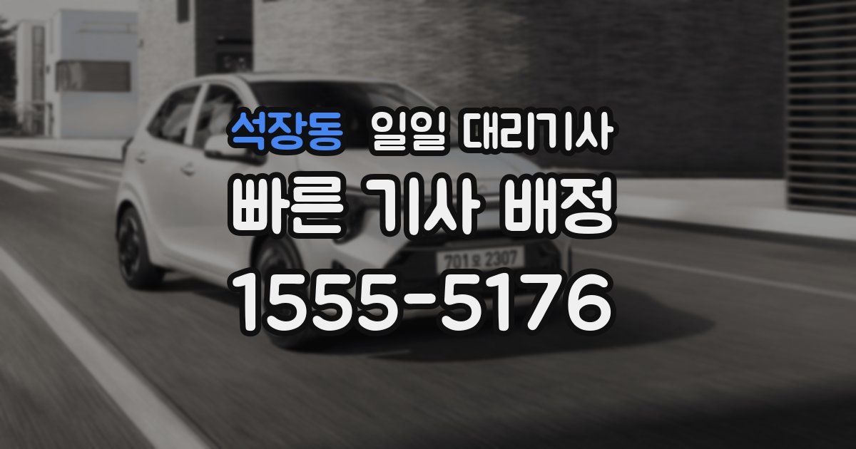 석장동 일일 대리기사