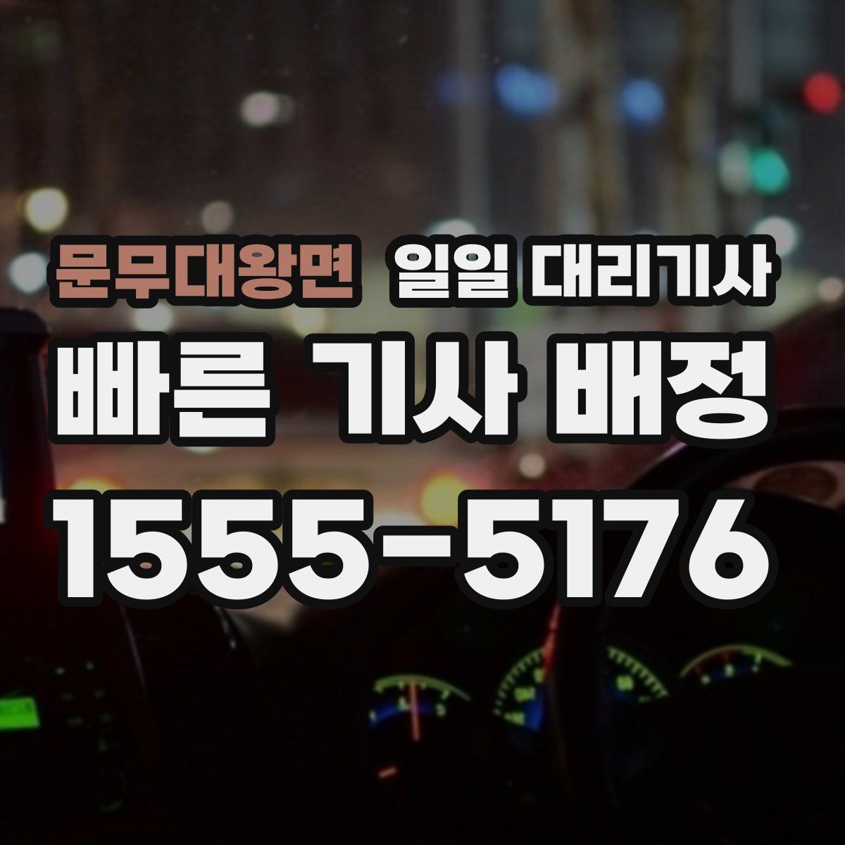 문무대왕면 일일 대리기사