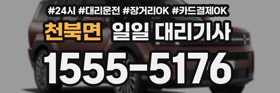 천북면 일일 대리기사